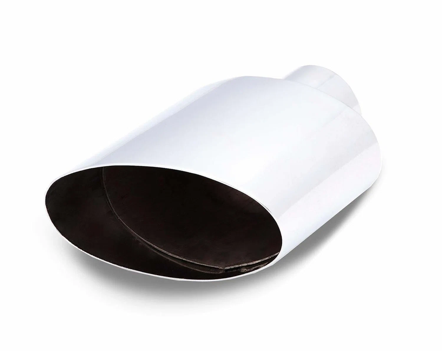 XFORCE TS07 - S_Steel Passenger Side Oval Angle Cut Weld-On Single Exhaust Tip